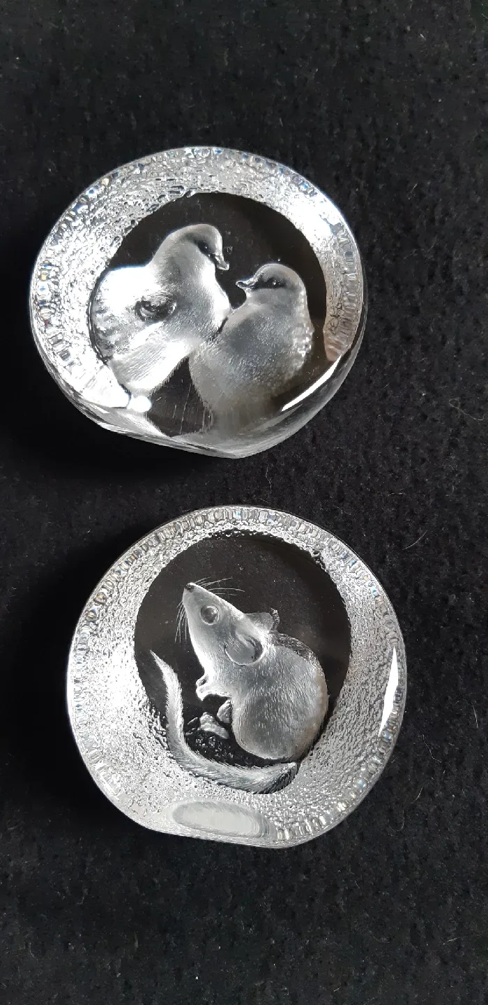 Swedish Crystal Paperweights thumbnail