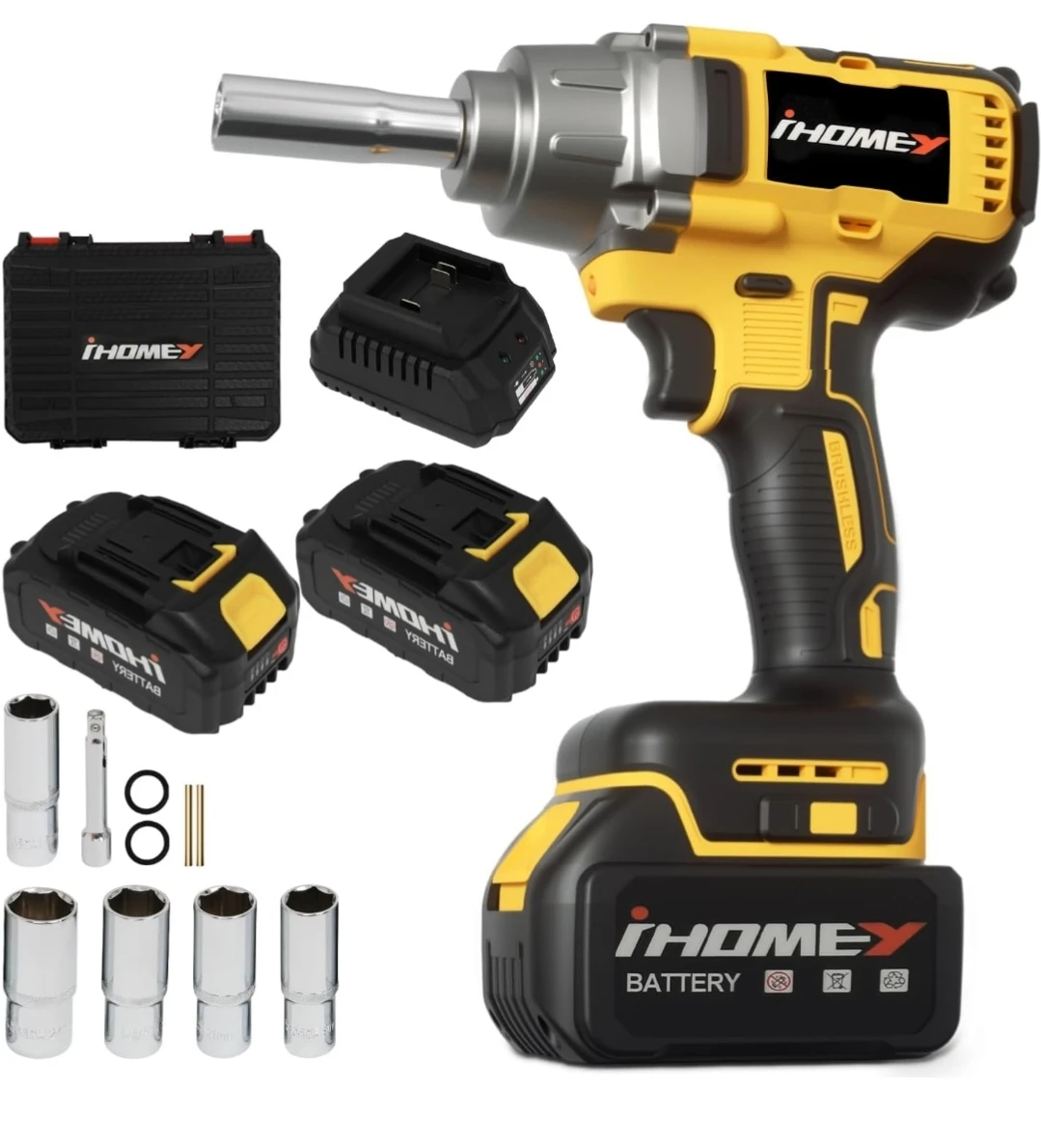 iHOMEY Cordless Impact Wrench Kit