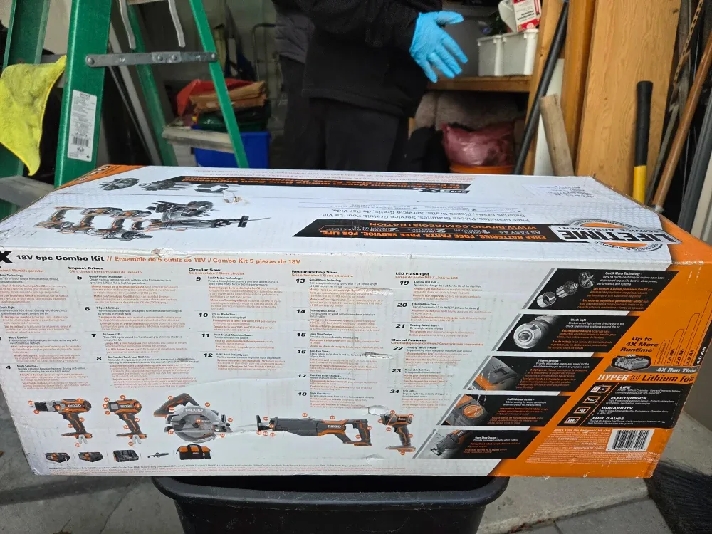 Ridgid GEN5X 18V 5pc Combo Kit - New in Box! image indicator(2)