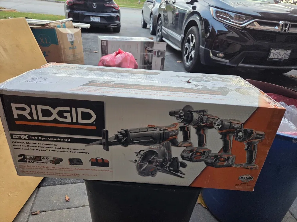 Ridgid GEN5X 18V 5pc Combo Kit - New in Box! image indicator(5)