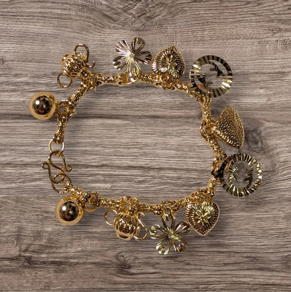 Gold Charm Bracelet