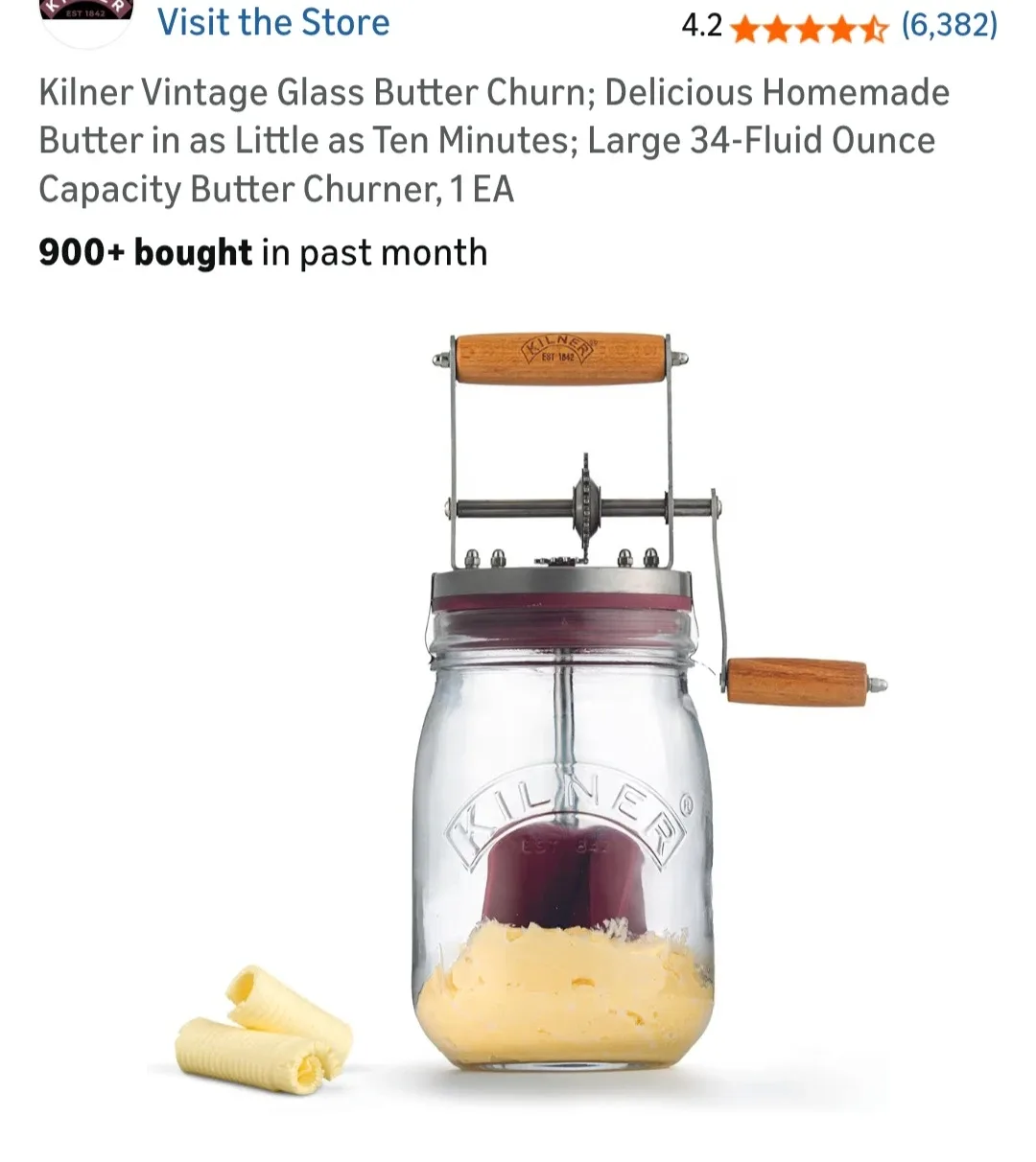 Glass jar butter maker image indicator(2)