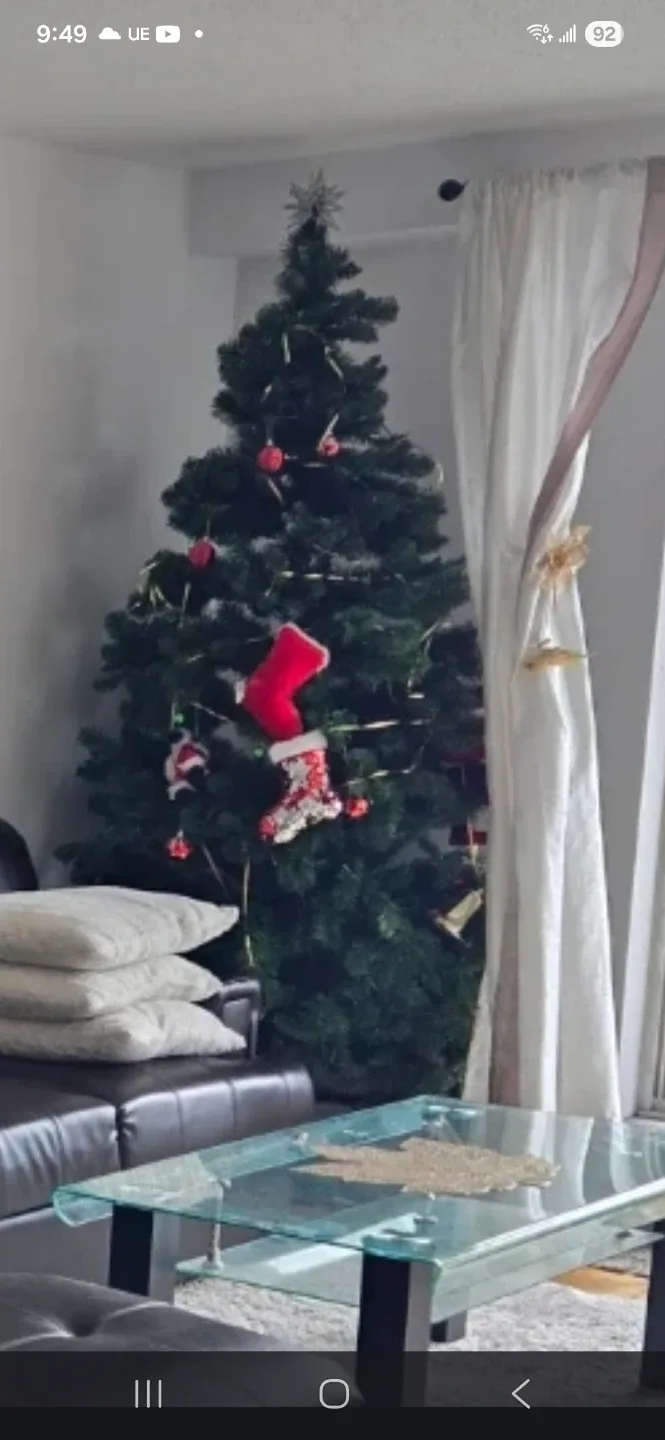 Tall foldable Christmas tree with inbuilt light's 🎄 thumbnail