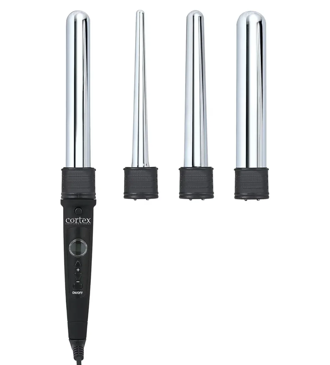 Cortex Pro 4-in-1 Titanium Clipless Curling Iron Set