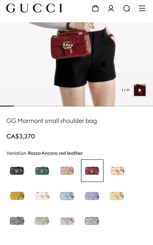 Gucci Marmont Mini Shoulder Bag & Wallet image indicator(9)