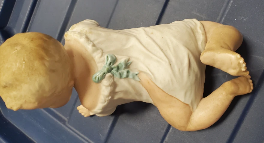 Vintage German Porcelain Crawling Baby Figurine - photo 3