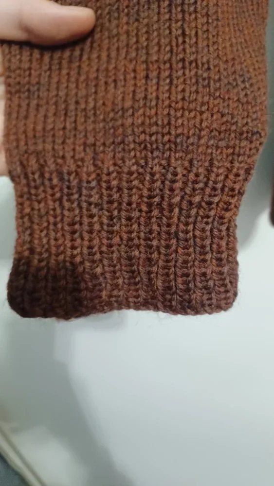 Brown Patterned Knit Sweater image indicator(2)