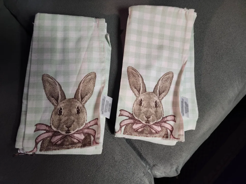Easter Bunny Kitchen napkins - Set of 4