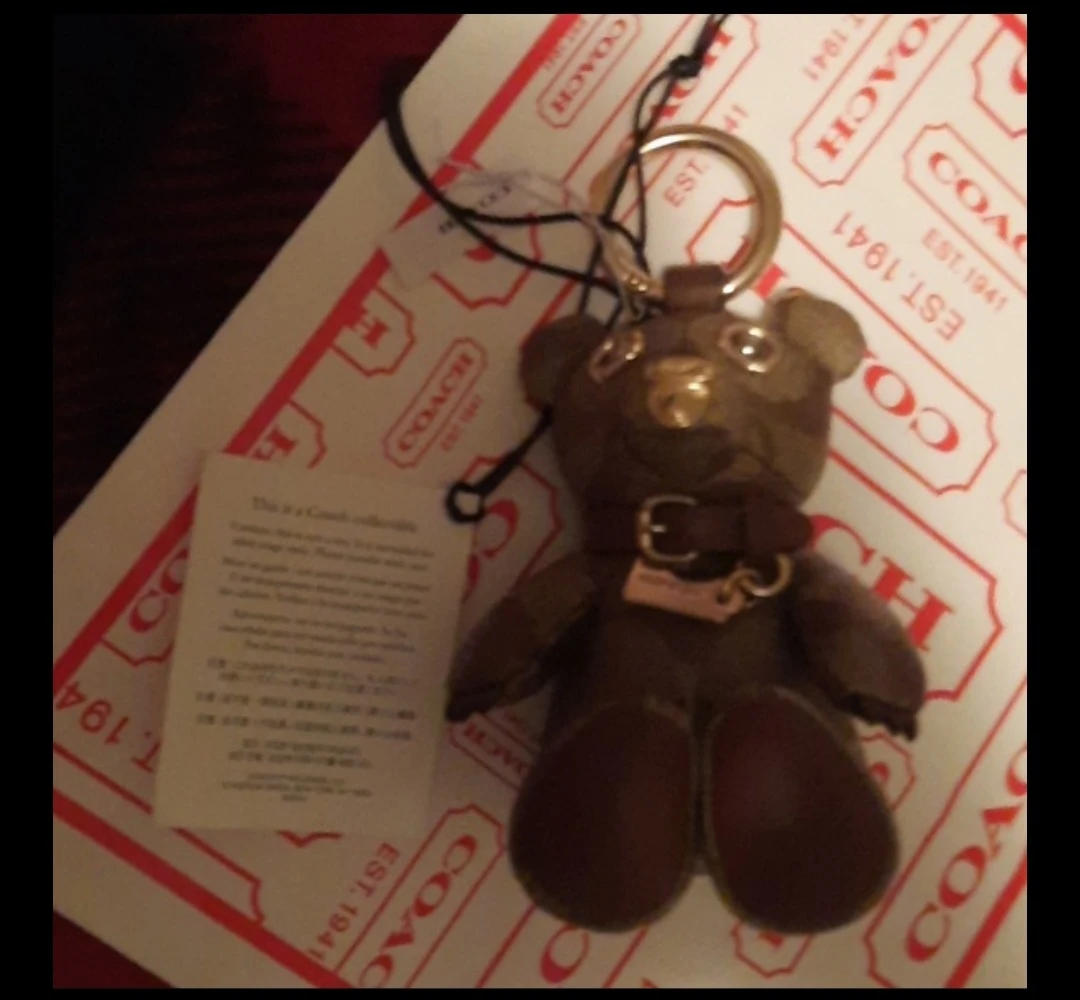 NWT authentic coach collectible bear keyfob - photo 4