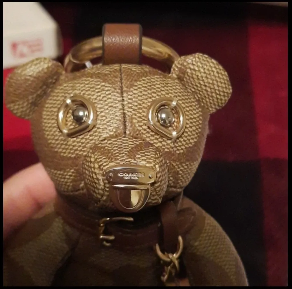 NWT authentic coach collectible bear keyfob image indicator(6)