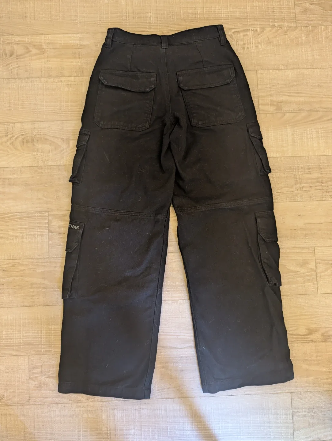 TNA Black Cargo Pants image indicator(4)