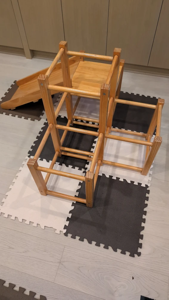 Wooden Indoor Play Structure with Slide - photo 2