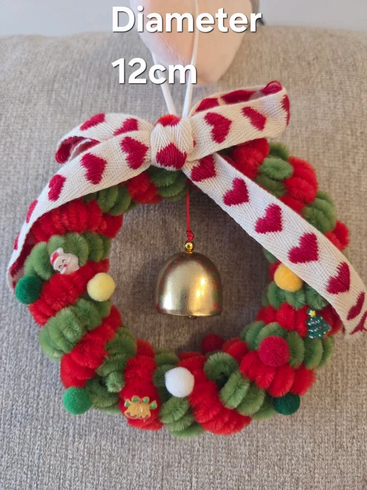 Handmade Christmas Wreath - 12cm Diameter