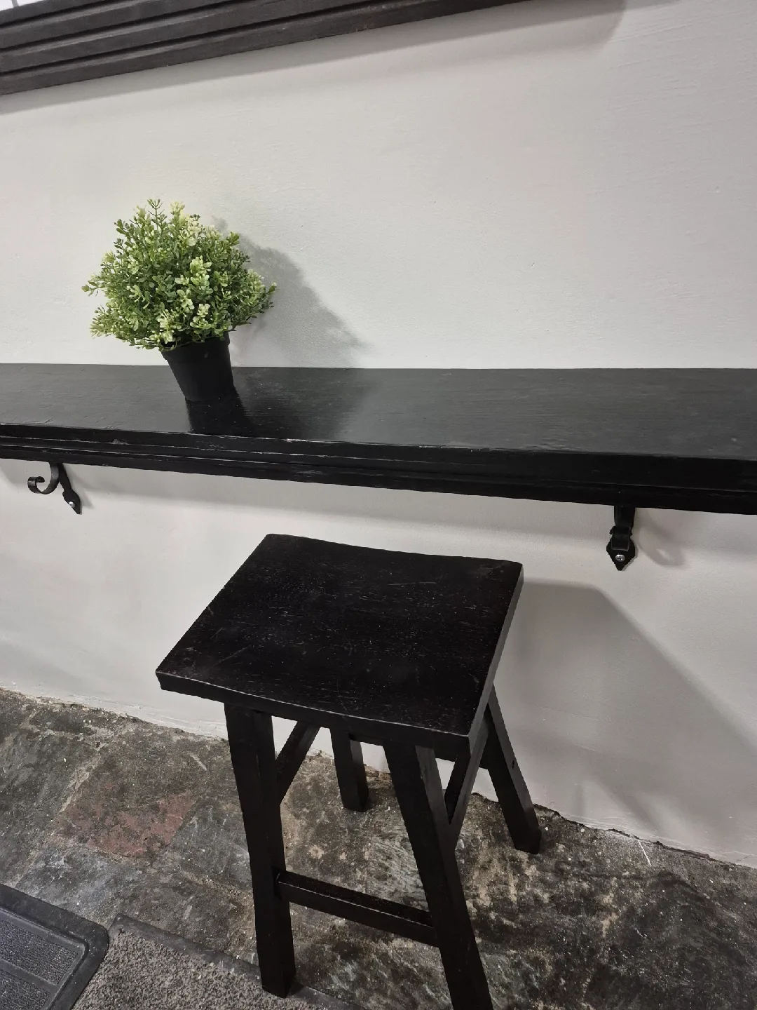 ABC Carpet -  Black Saddle Stools - 2 Available image indicator(2)