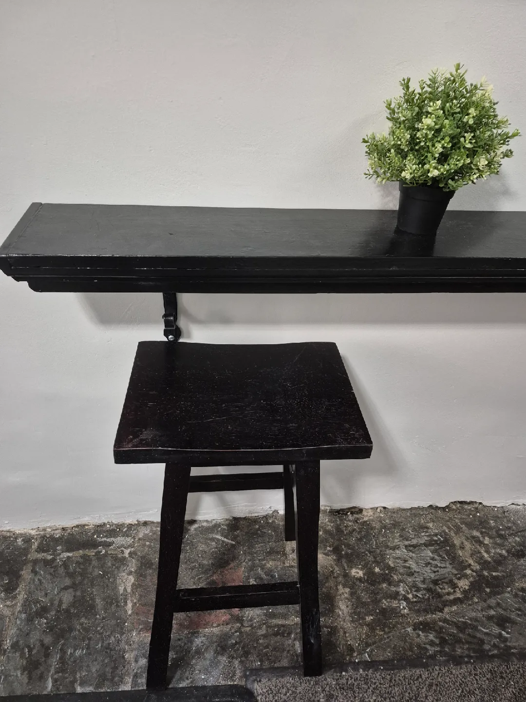 ABC Carpet -  Black Saddle Stools - 2 Available image indicator(3)