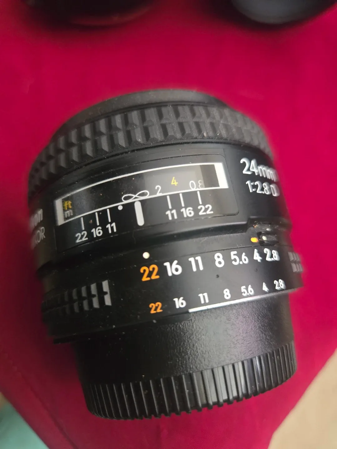 Nikon AF Nikkor 24mm f/2.8D Lens image indicator(4)