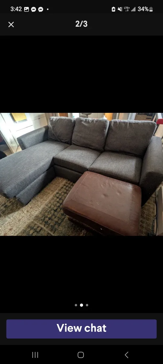 Frer delivery Grey Sectional Sofa image indicator(2)