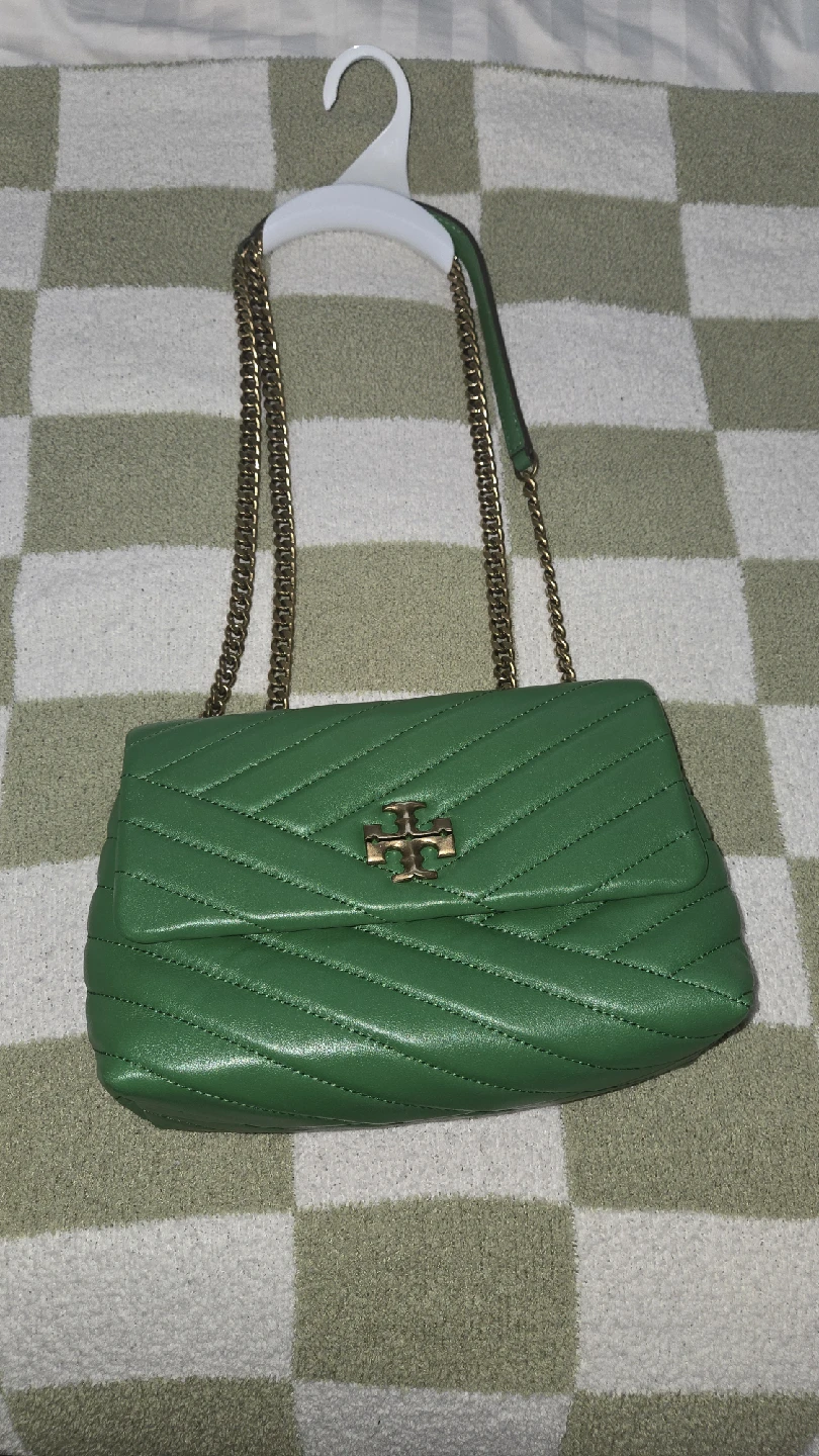 Tory Burch Green Leather Shoulder Bag