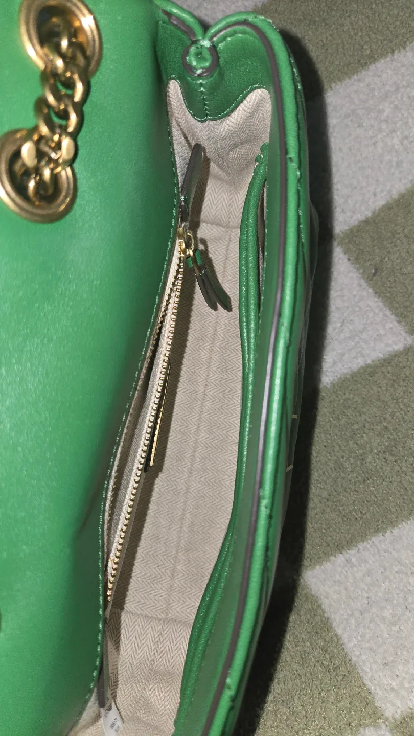 Tory Burch Green Leather Shoulder Bag image indicator(3)
