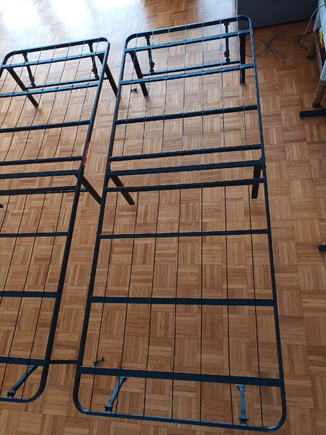 Foldable Bed Frame (Steel) Queen Size + wing nuts, screws image indicator(5)