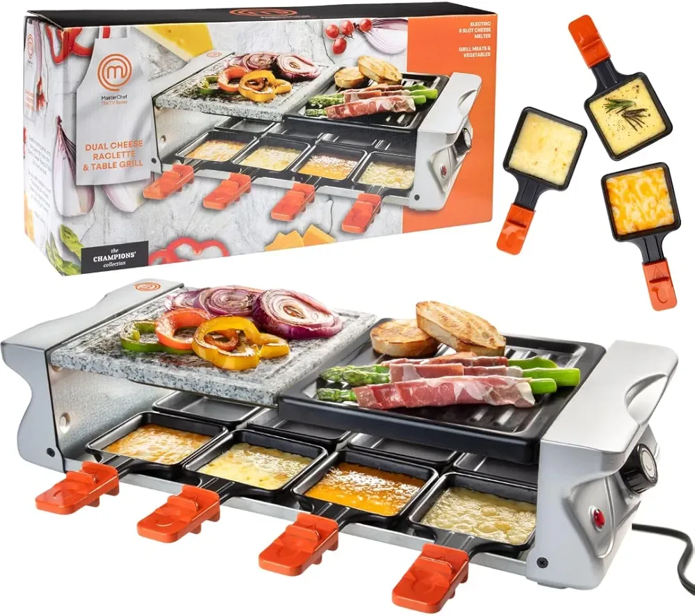 MasterChef Dual Cheese Raclette Table Grill thumbnail