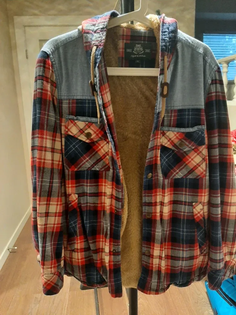 Flannel Hooded Jacket