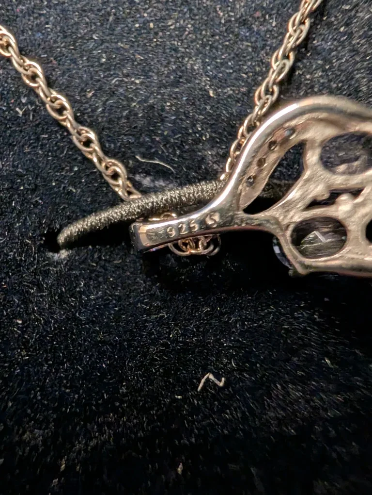 Tanzanite Infinity Pendant & Chain image indicator(3)