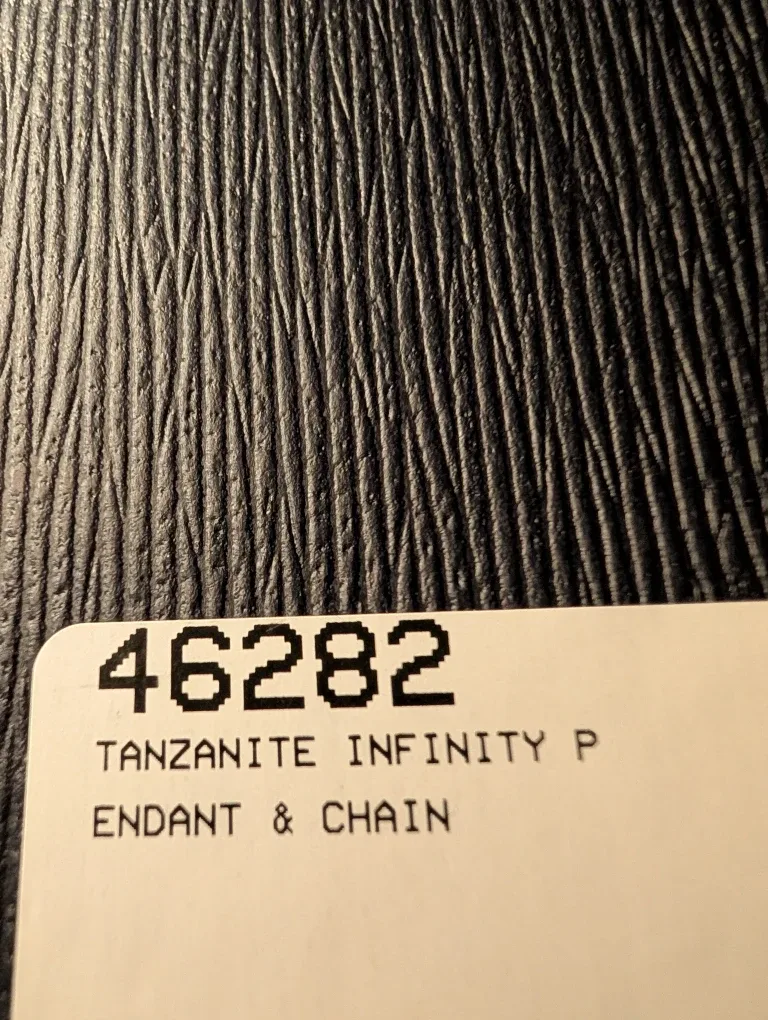 Tanzanite Infinity Pendant & Chain image indicator(4)