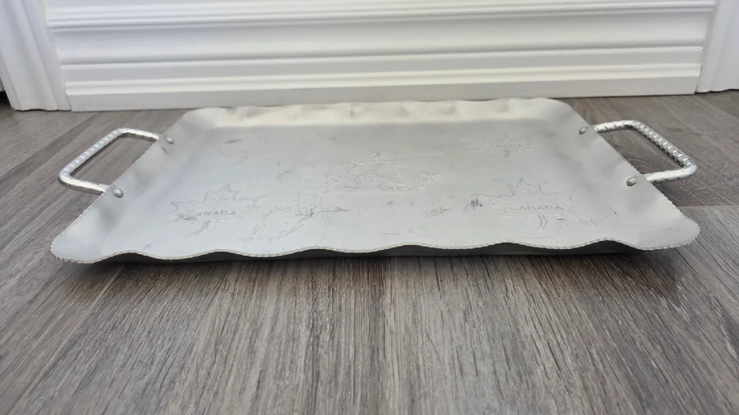 Vintage Canada Aluminum Tray thumbnail