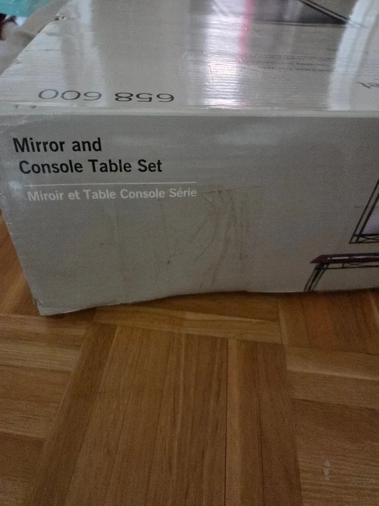 Mirror and Console Table Set - Antique Bronze Finish image indicator(4)