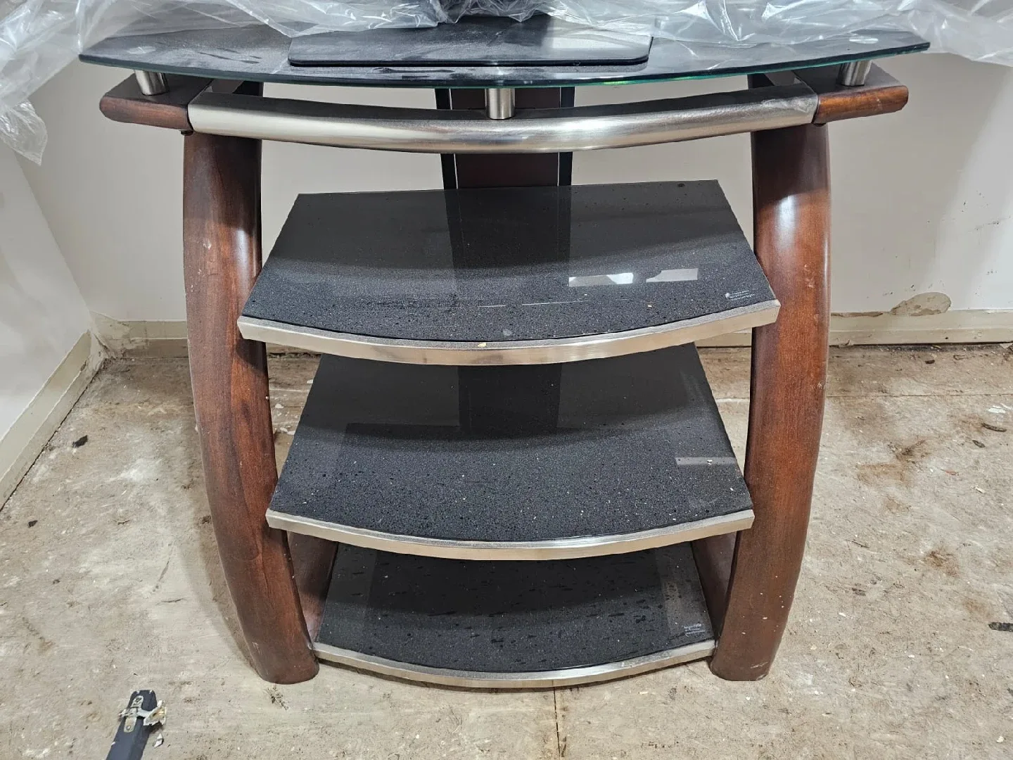 Glass & Wood TV Stand image indicator(2)