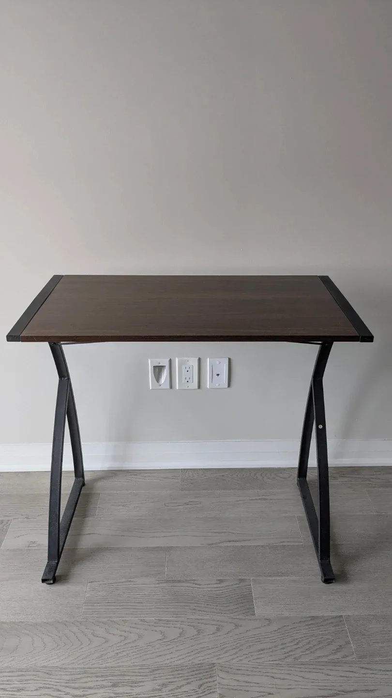Compact Desk - Brown & Black