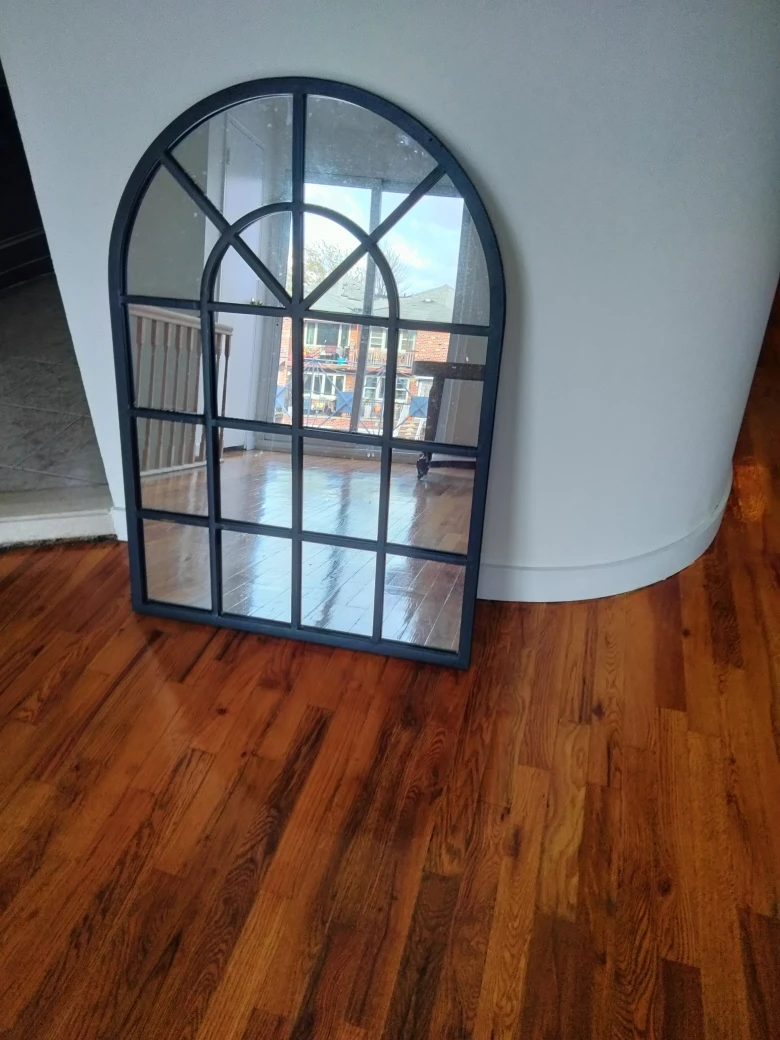 Palladian style arched mirror