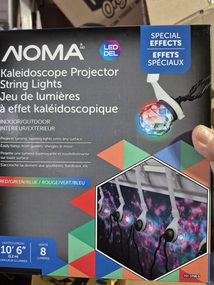 NOMA Kaleidoscope Projector String Lights - New! - photo 4