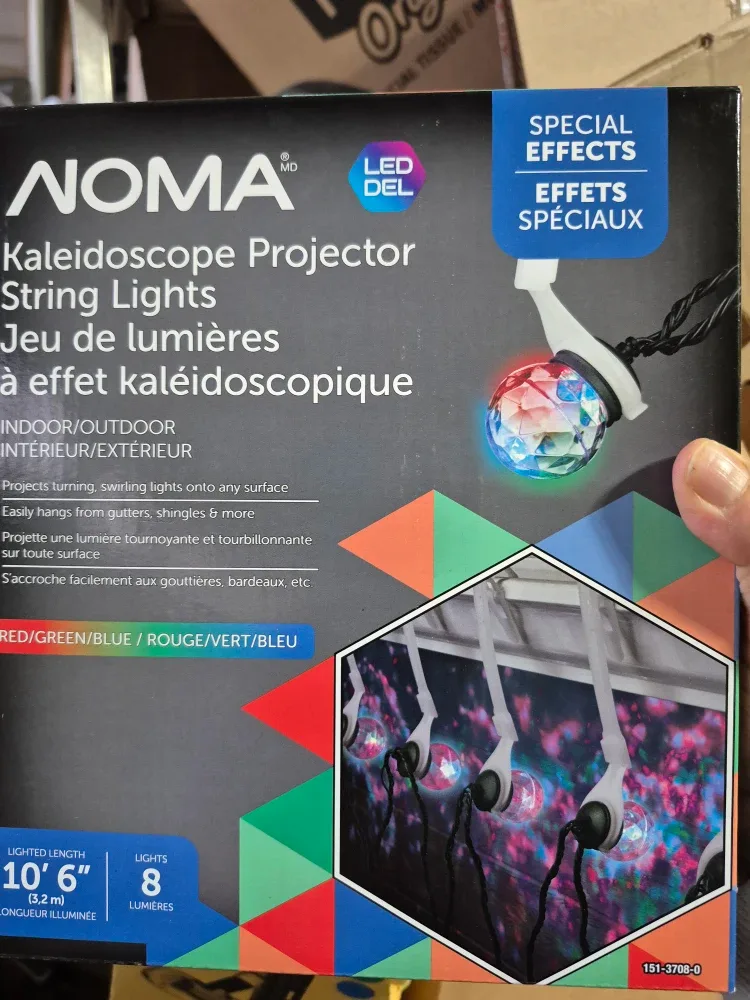 NOMA Kaleidoscope Projector String Lights - New! image indicator(4)