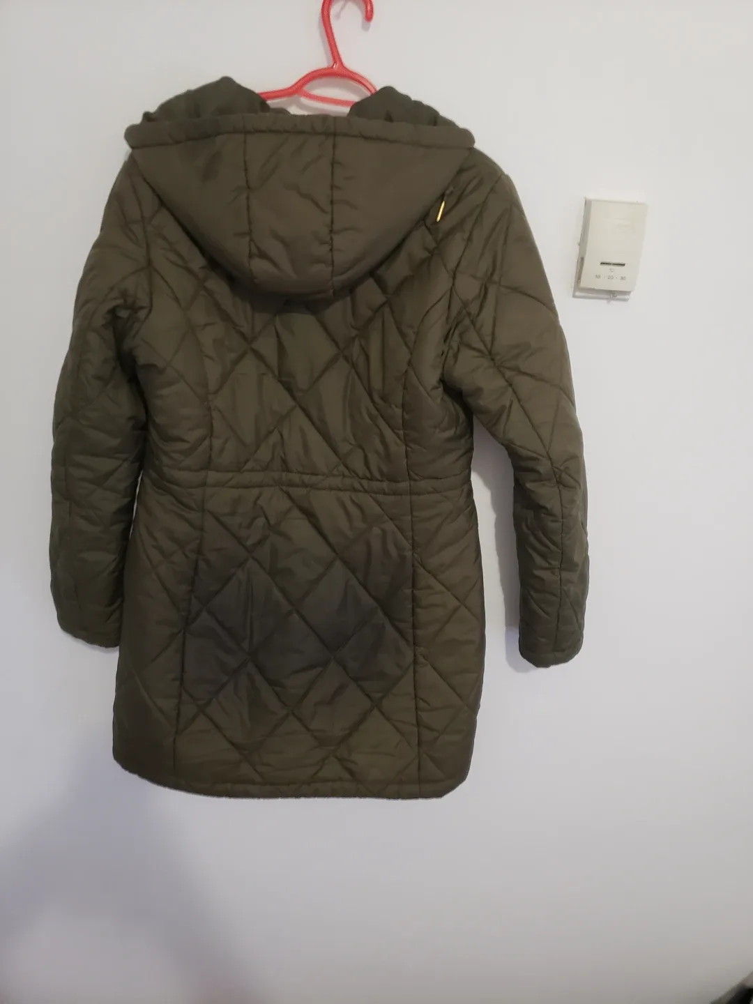 Guess Los Angeles Olive Green Quilted Coat - Size L image indicator(3)