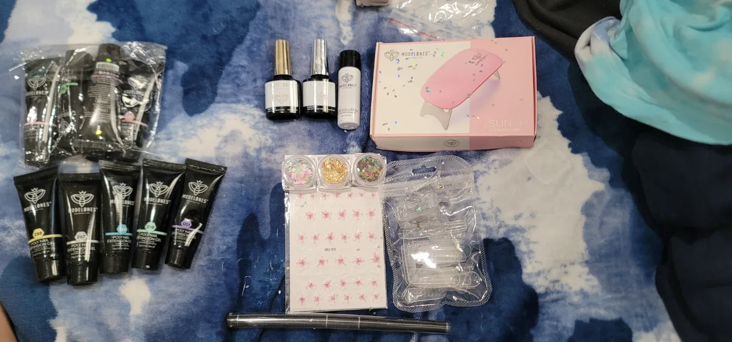 Modelones Nail Kit with SUNmini UV/LED Lamp image indicator(5)