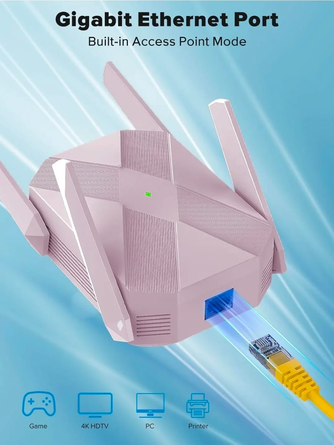 Pink WiFi 6 Router image indicator(2)