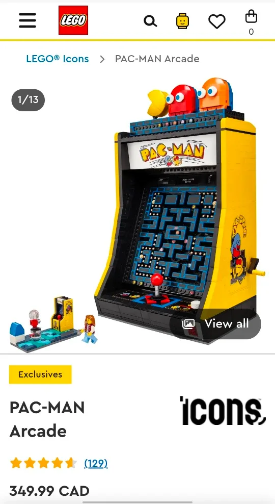 LEGO Icons PAC-MAN Arcade Set - New in Box!