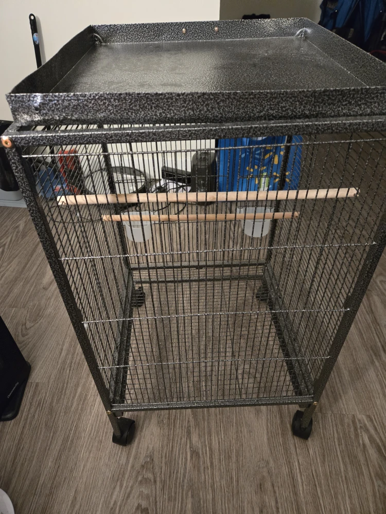 Moving sale : Vivihome 30 inch Iron Bird Cage with Wheels - photo 4