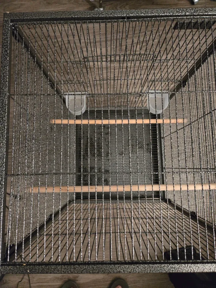 Moving sale : Vivihome 30 inch Iron Bird Cage with Wheels image indicator(5)