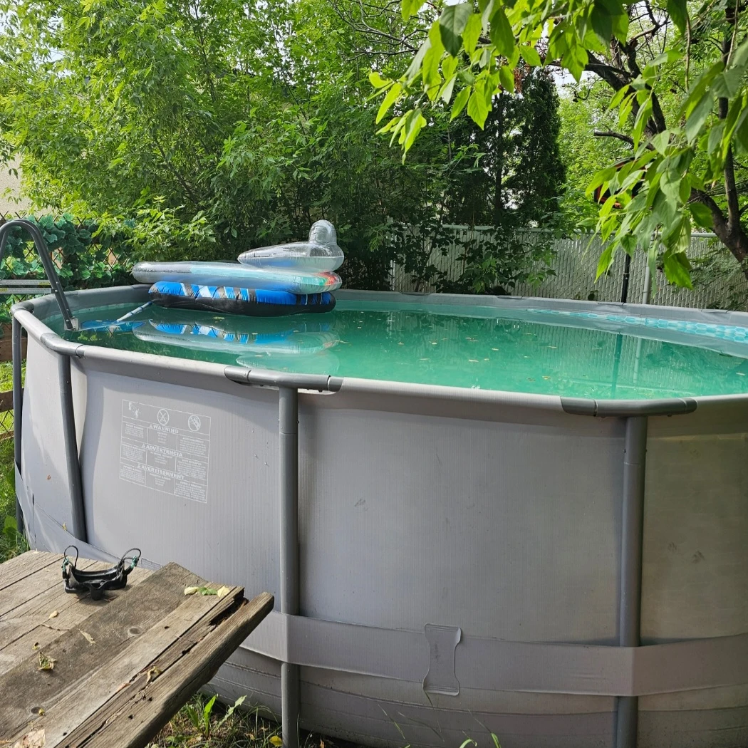 Above Ground Pool & Supplies & basket ball hoop - photo 4