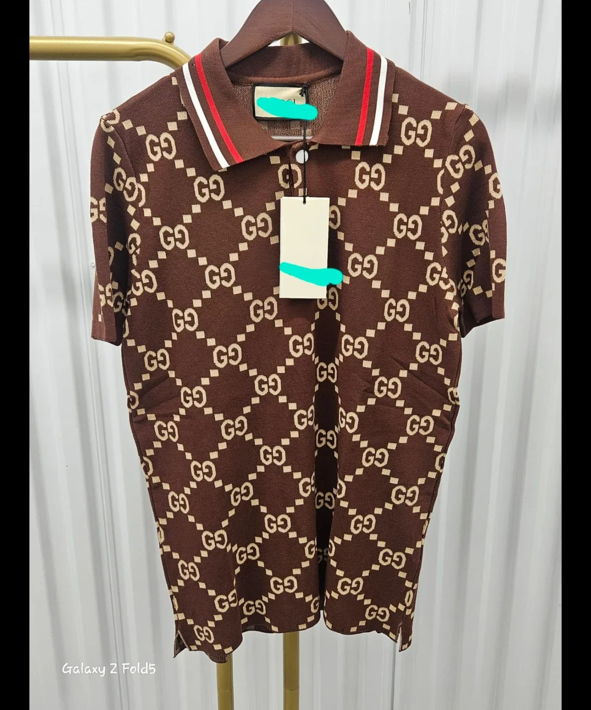 Gucci Patterned Polo Shirt - Brown