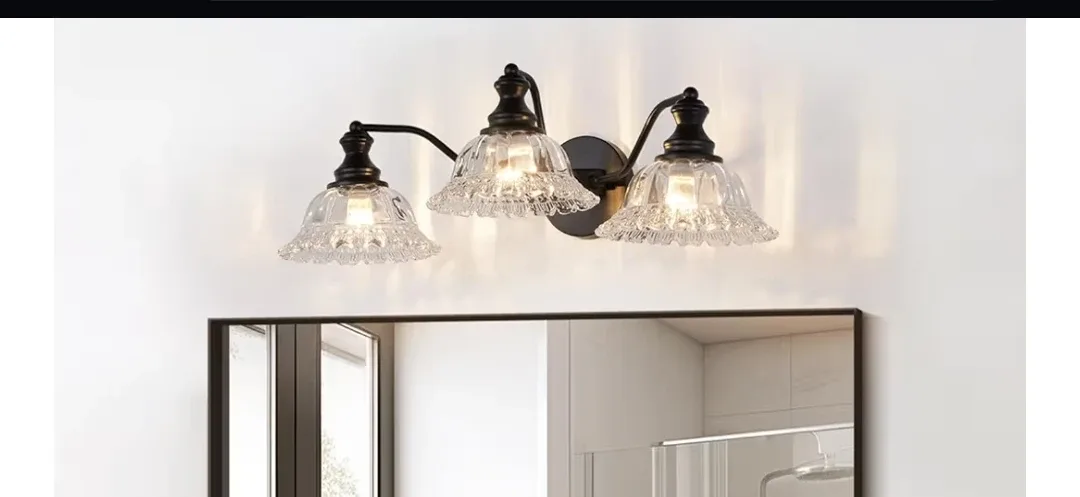 3-Light Bathroom Vanity Light Fixture