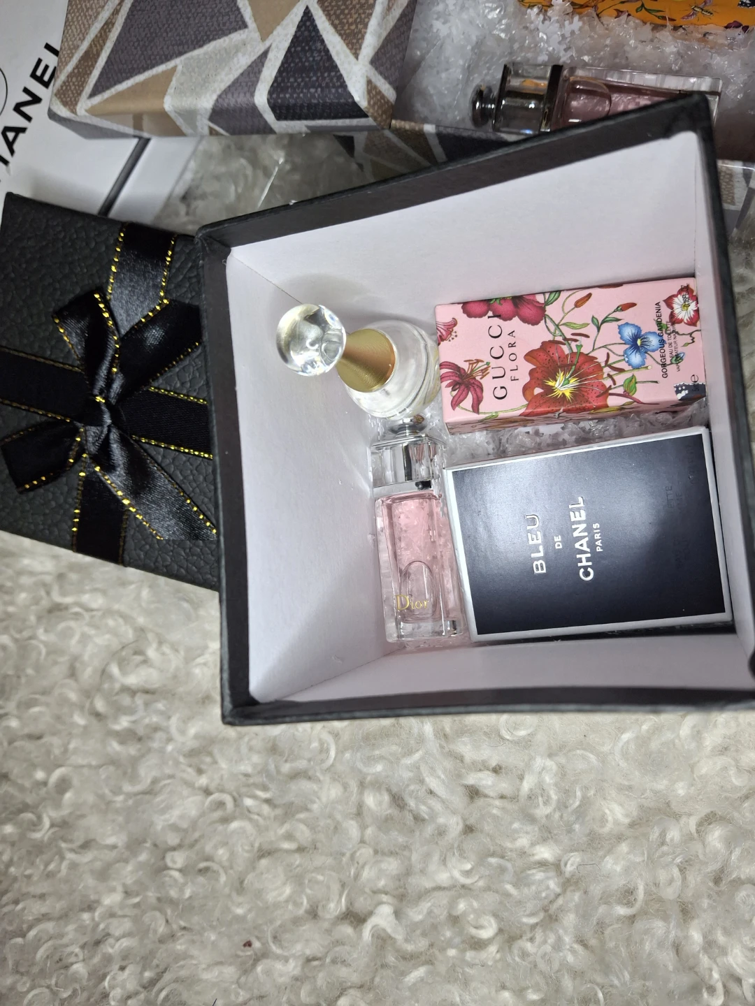 Chanel, Dior, Gucci Perfume Miniature Set