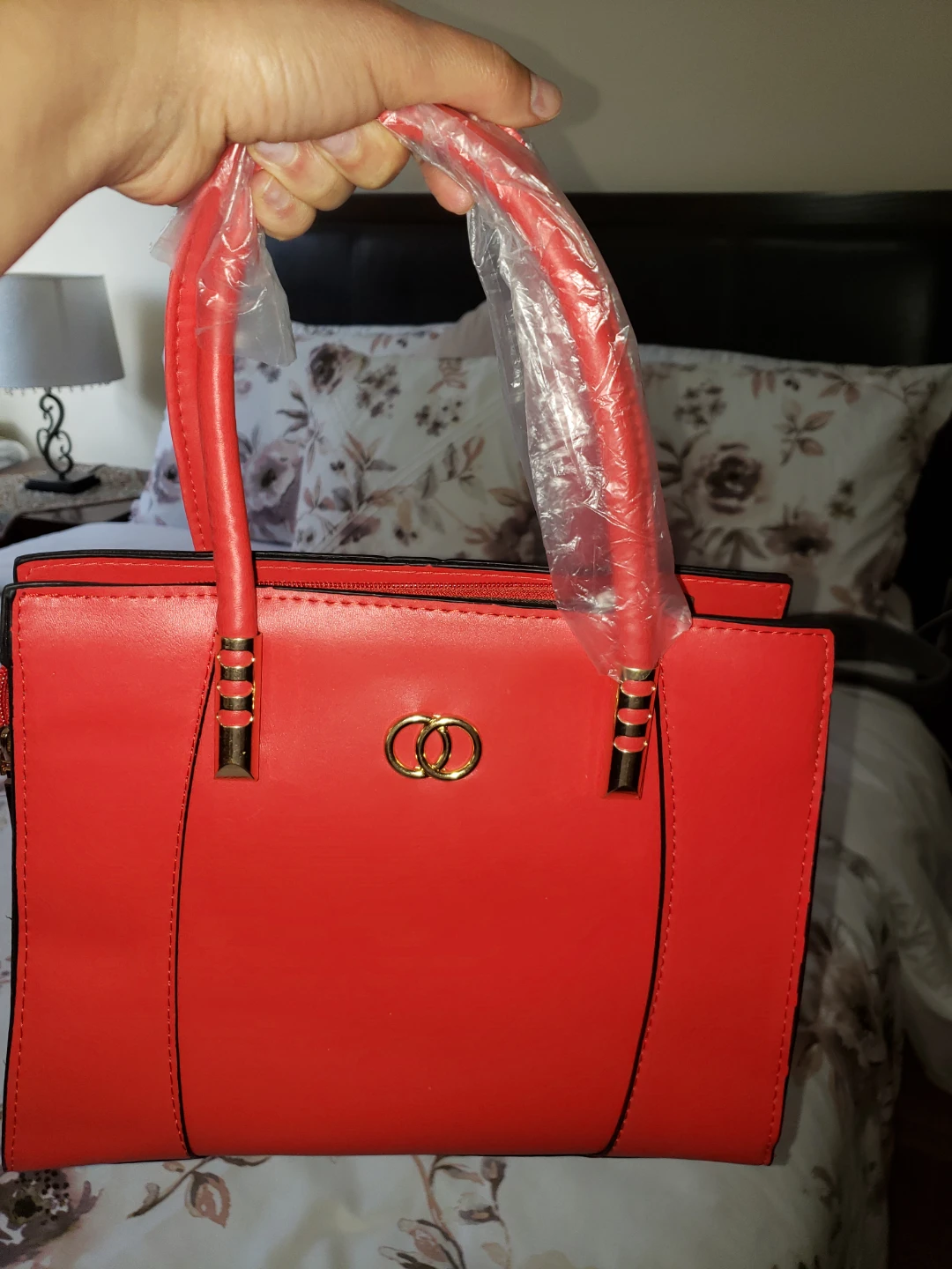 Red Handbag with Matching Wallet - photo 5