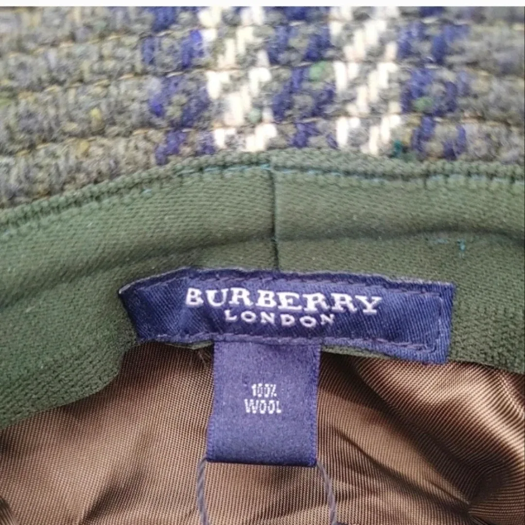 BURBERRY LONDON Check Patterned Wool Bucket Hat image indicator(5)