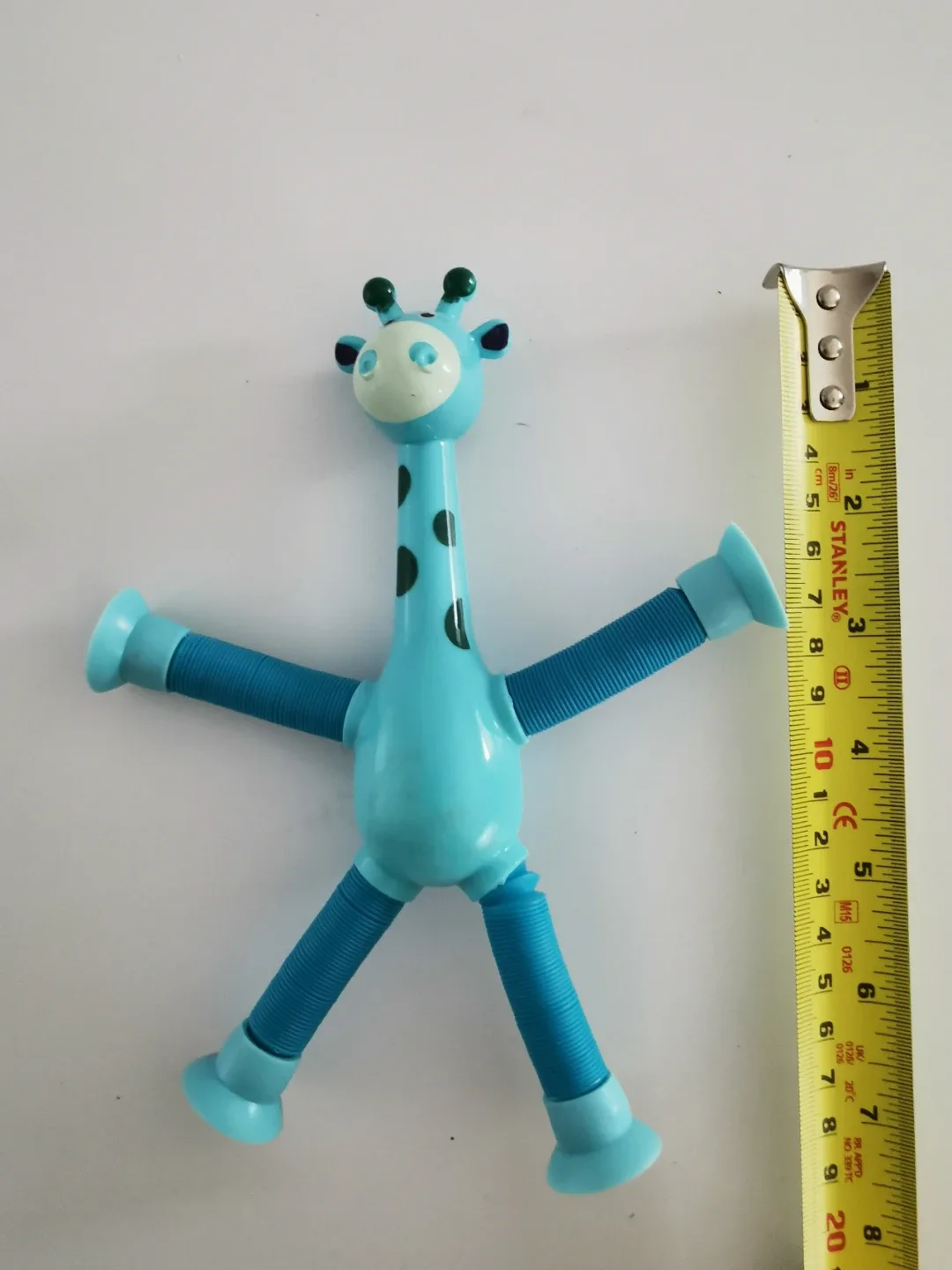 Blue Giraffe Puffer Toy
