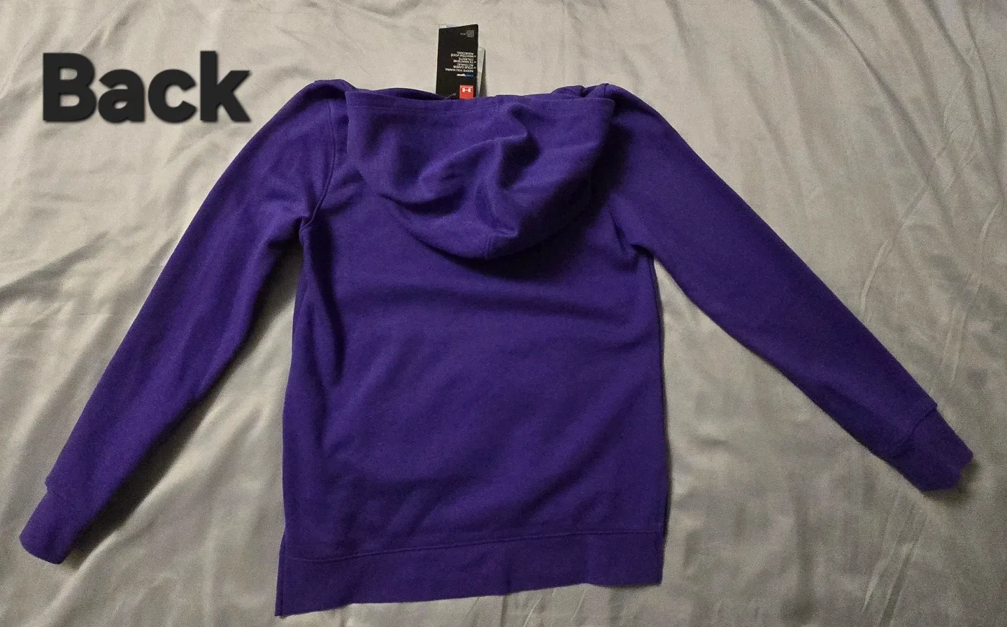 NEW! Girl's Under Armour Purple Hoodie! - YLG - 14 - 16 image indicator(5)