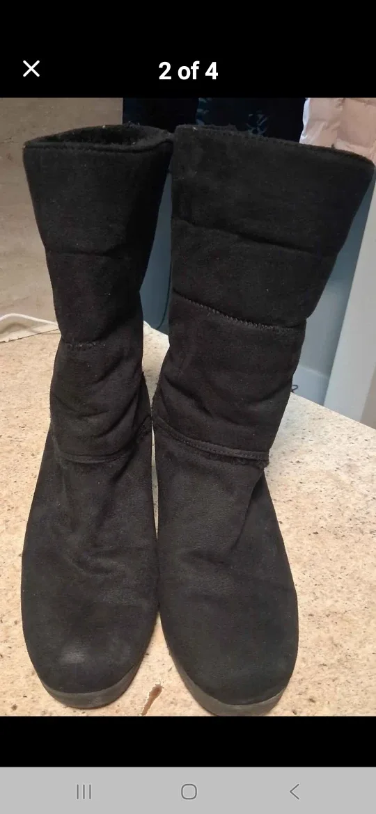 Black Wedge Boots image indicator(4)